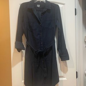 A New Day belted denim shirt dress medium